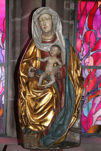 Marienfigur vor der Restaurierung