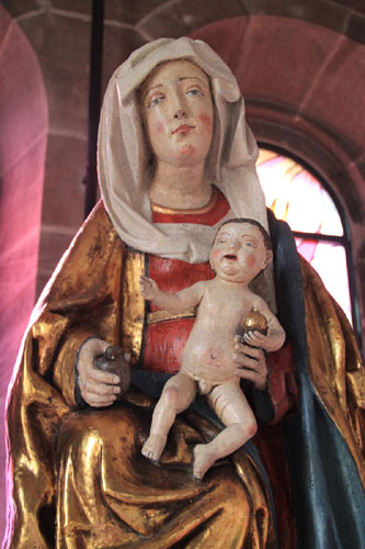 Marienfigur Ergebnis nach der Restaurierung